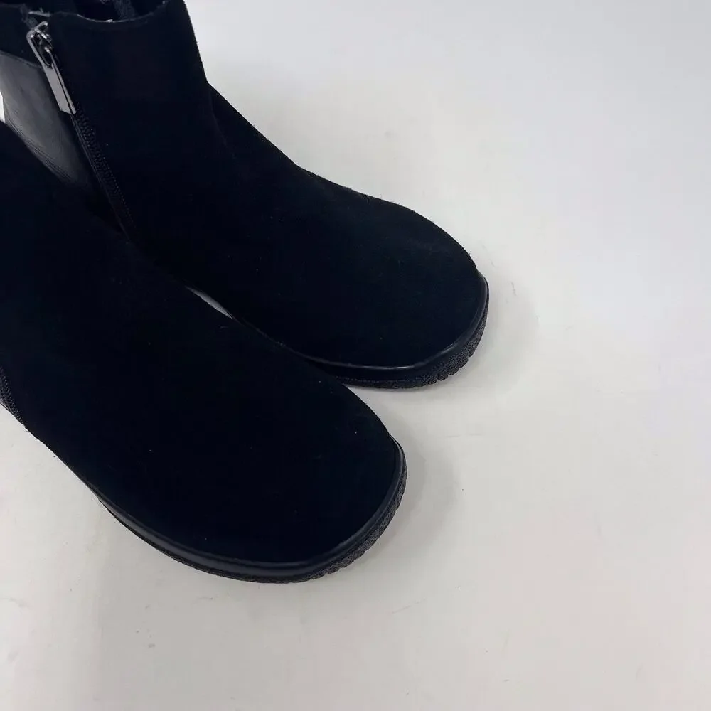 DREW Kool Suede Leather Boots Comfort Walking Wide Width Women’s Size 6W